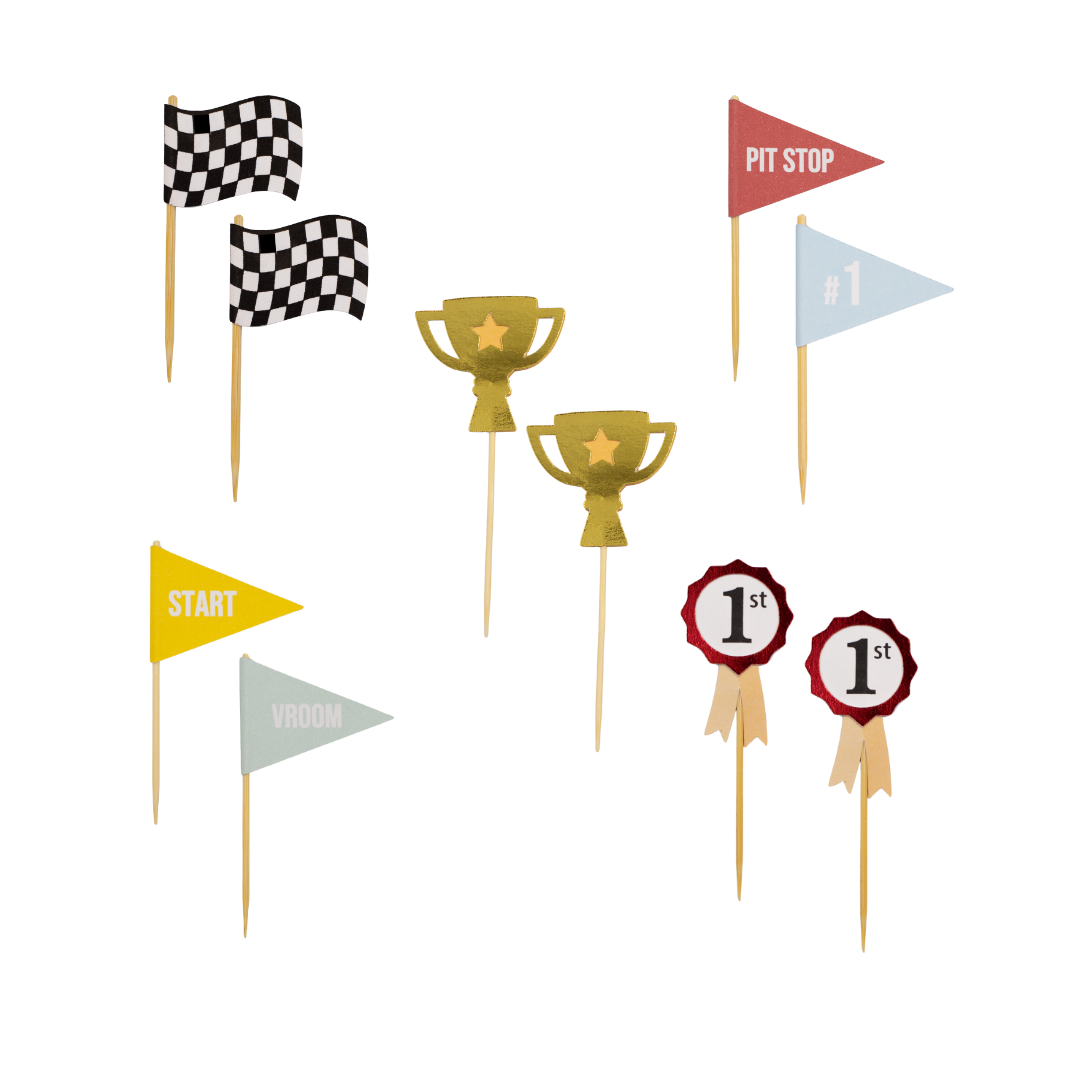 Cupcake Toppers - Corrida (Racing)