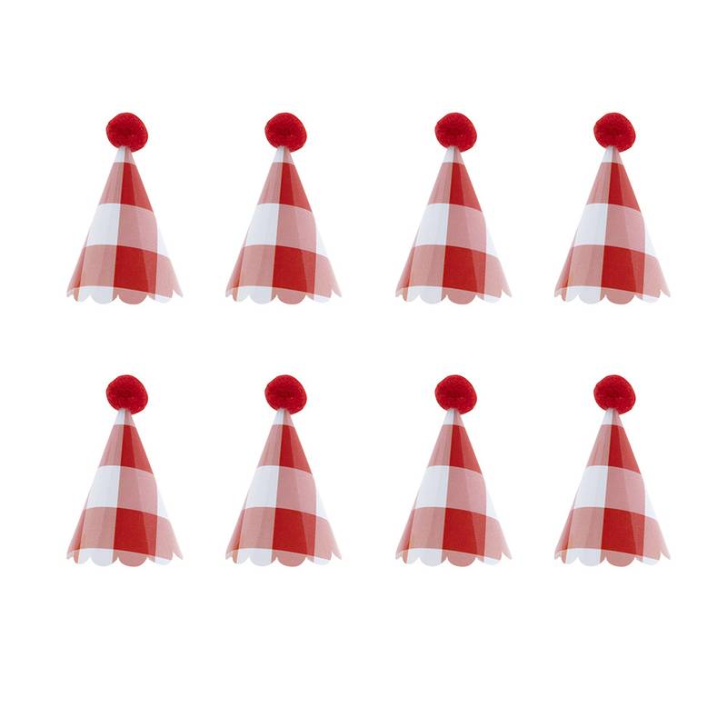 Mini Party Hats (Set of 8)