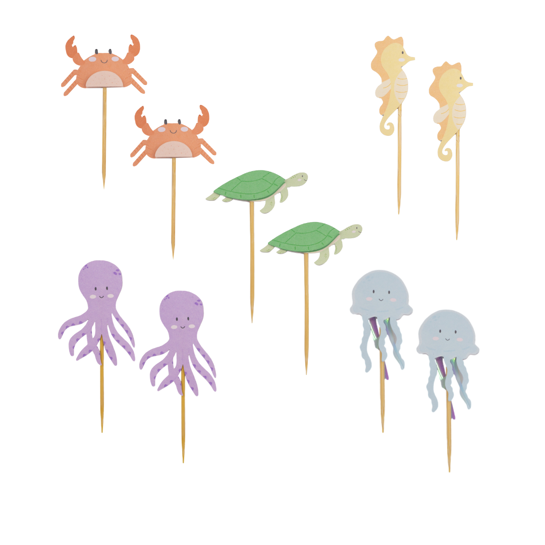 Cupcake Toppers - Sea Animals