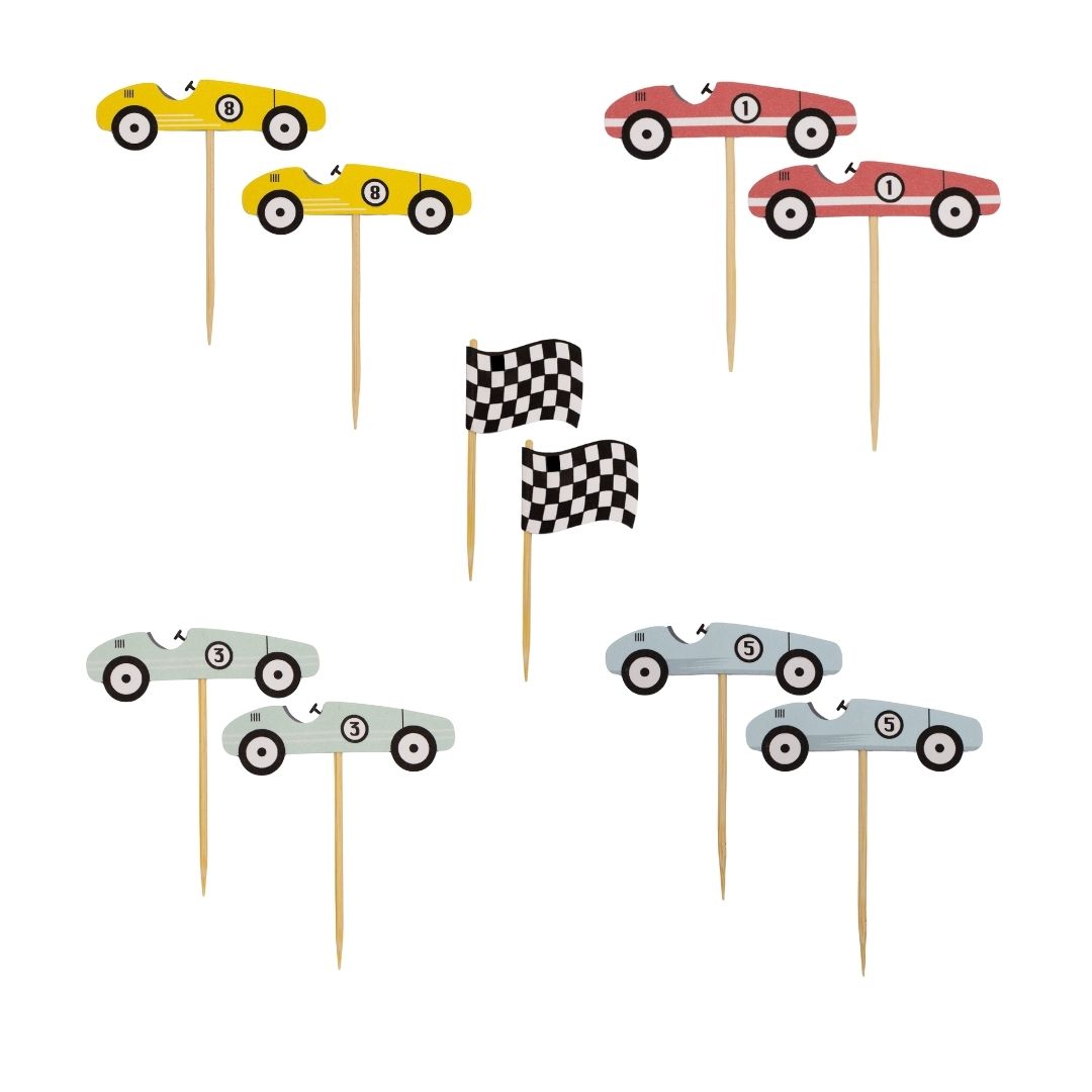 Cupcake Toppers - Corrida (Racing)
