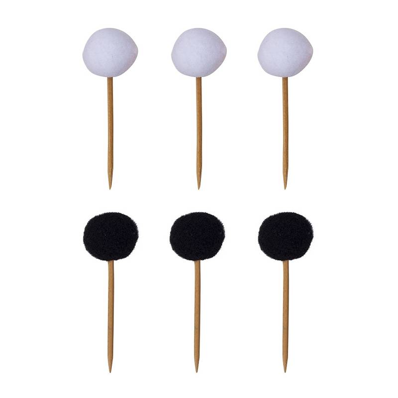Pompom Toppers (Set of 6)