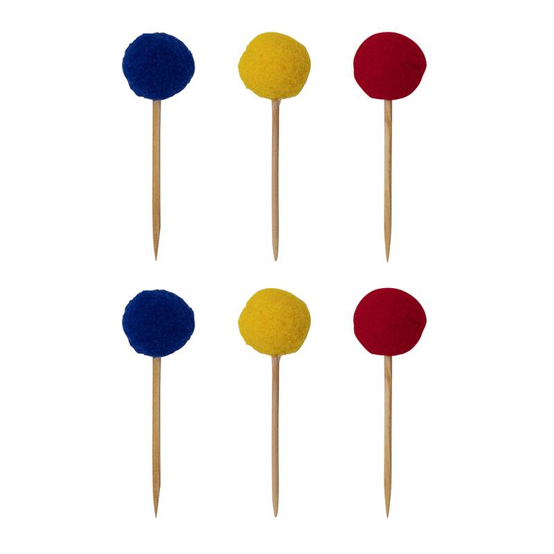 Pompom Toppers (Set of 6)