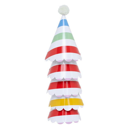 Pompom Party Hats (Set of 5)