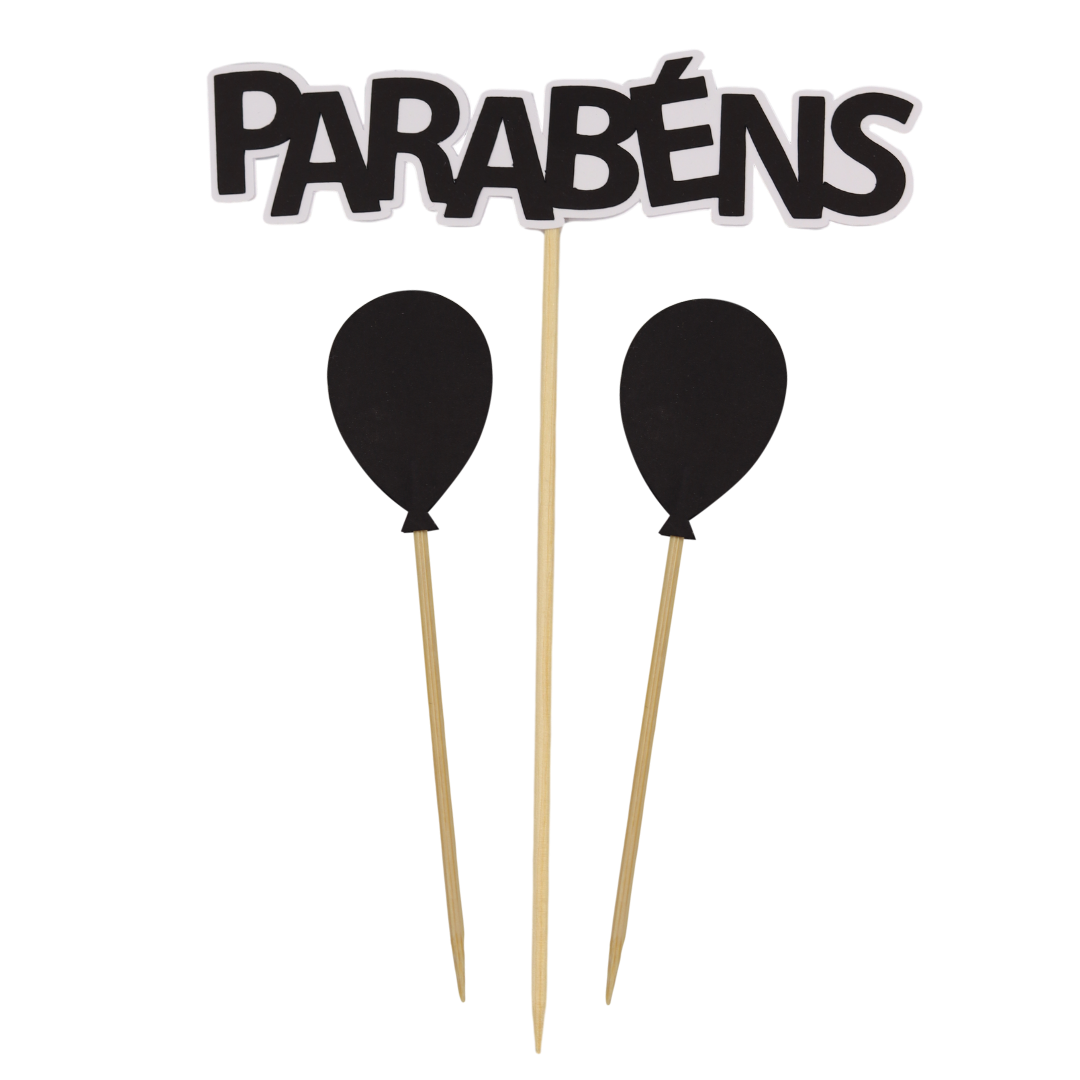 Cake Topper - Color Block Parabens