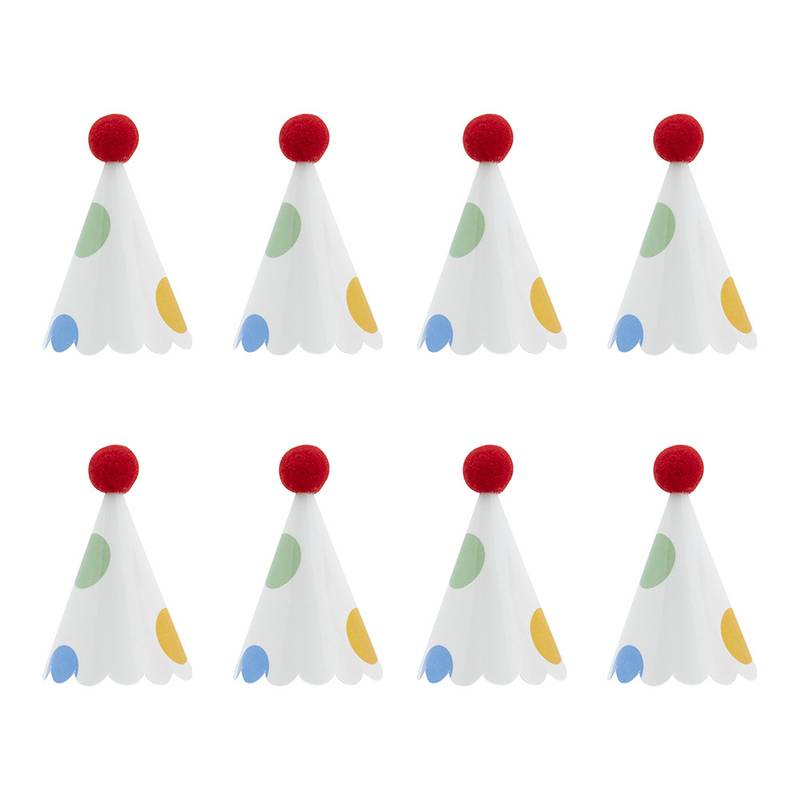 Mini Party Hats (Set of 8)