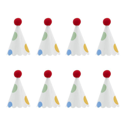 Mini Party Hats (Set of 8)