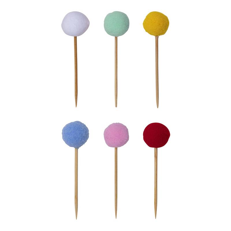 Pompom Toppers (Set of 6)