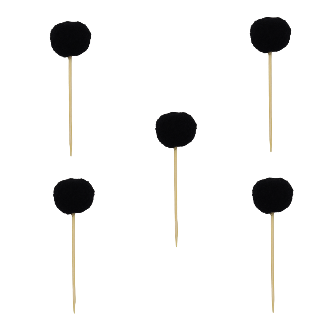Cupcake Toppers - Pompom Color Block