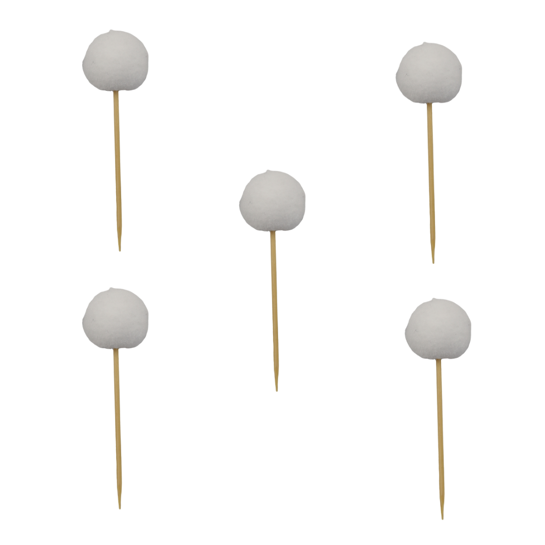 Cupcake Toppers - Pompom Color Block