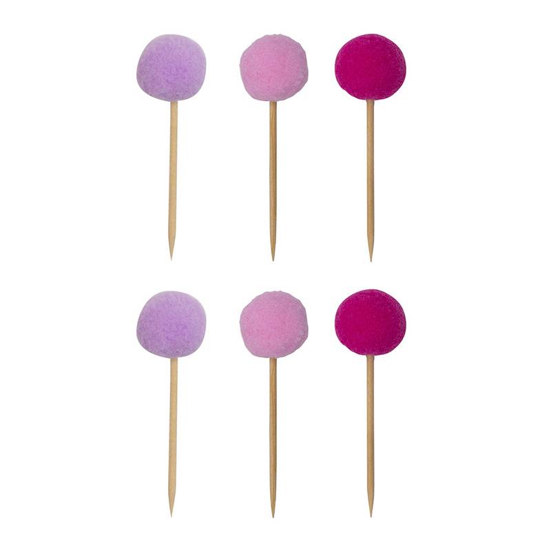 Pompom Toppers (Set of 6)